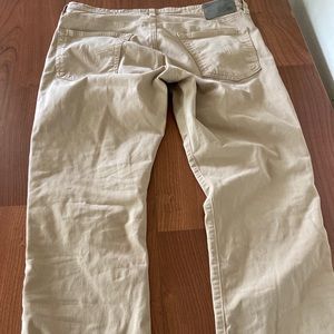 AG khaki jeans  34”/27”